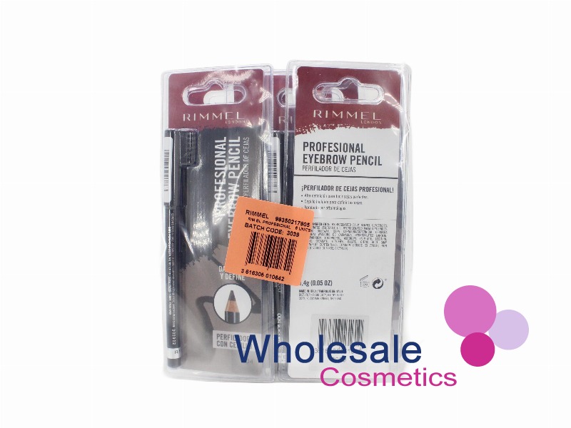 6 x Rimmel Eyebrow Professional Pencil - 004 BLACK BROWN
